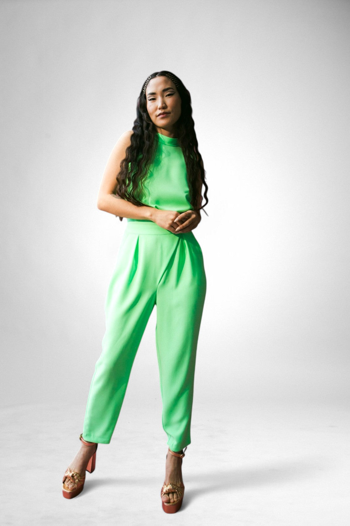 Amelia Jumpsuit Mint