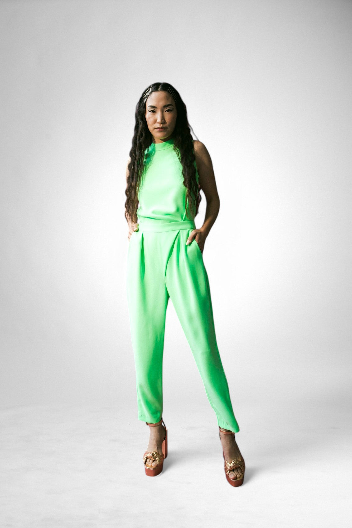 Amelia Jumpsuit Mint