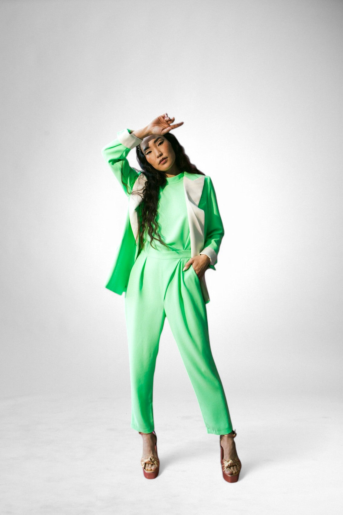 Amelia Jumpsuit Mint